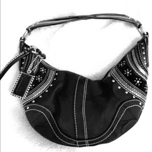 Black coach shoulder bag